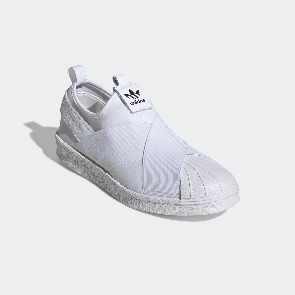 adidas-superstar-slip-on-white-black-แท้-100