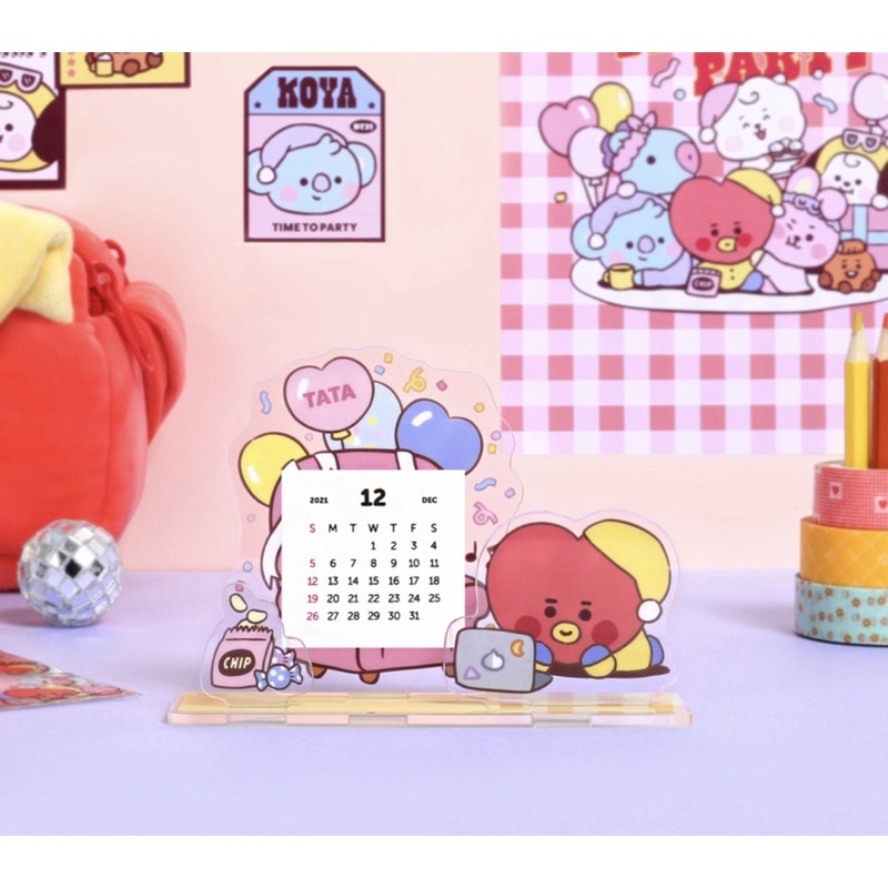 ภาพหน้าปกสินค้าพร้อมส่ง(มีเก็บปลายทาง) ปฏิทินปี 2022 Acrylic Stand Calendar Party Baby BT21 ของแท้100% ลิขสิทธิ์แท้จากเกาหลี จากร้าน pamai_bt21 บน Shopee