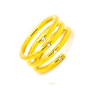 CZMiracle แหวนเพชรสวิส #RL317 - ทอง