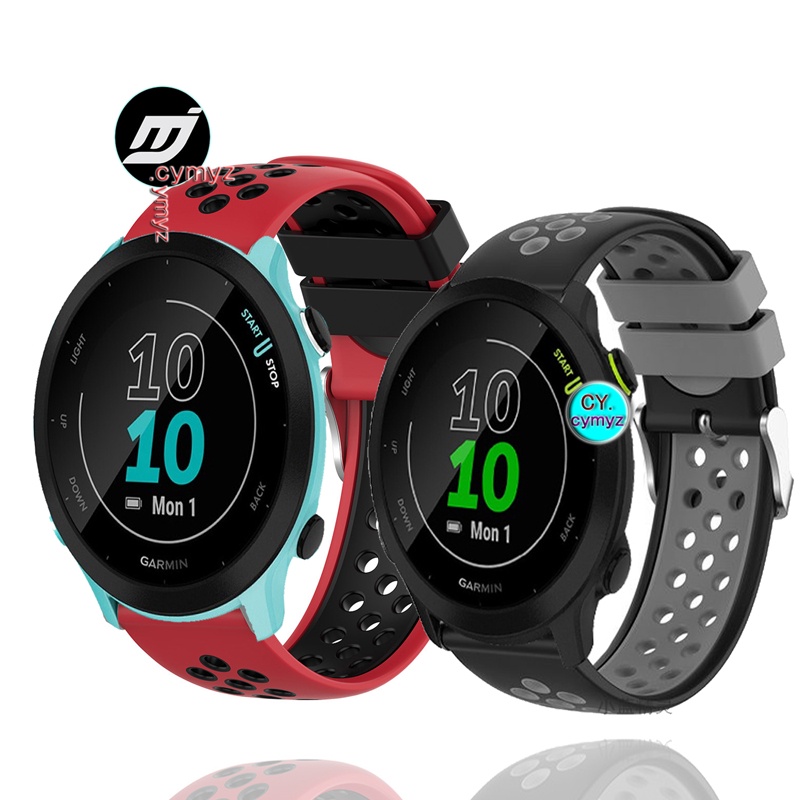 สาย-garmin-forerunner-55-สายรัด-forerunner-55-สายซิลิโคน-สายรัดข้อมือกีฬา-สายรัด-garmin-approach-s12-สาย-สายพานสำรอง