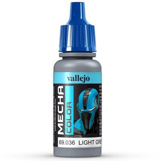 Vallejo MECHA COLOR 69.036 Light Grey สีสูตรน้ำ ไม่มีกลิ่น ใช้งานง่าย ใช้พู่กัน หรือ AirBruhs ได้ทั้งหมดเนื้อสีเนียน.