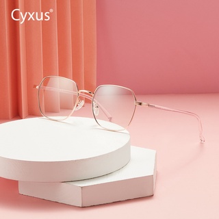 Cyxus แว่นตา ป้องกันแสงสีฟ้า กรอบคิ้ว สไตล์เรโทร ออกแบบแว่นตาคอมพิวเตอร์ เลนส์ PC ใส แฟชั่นผู้ชายทั่วไป 8019