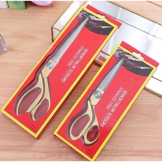 Stainless steel cloth scissors กรรไกรตัดผ้า สแตนเลสด้ามทอง