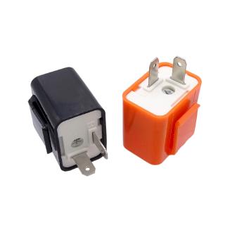 12V สากล 2 ขา Led Flasher Relay Flasher รถจักรยานยนต์สวิทช์ไฟเลี้ยวความเร็วแสงที่สามารถปรับ Moto อิเล็กทรอนิกส์ Relay Winker