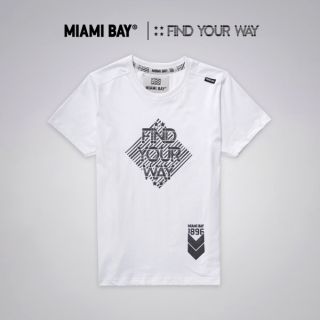 Miami Bay เสื้อยืด รุ่น Find your way สีขาว