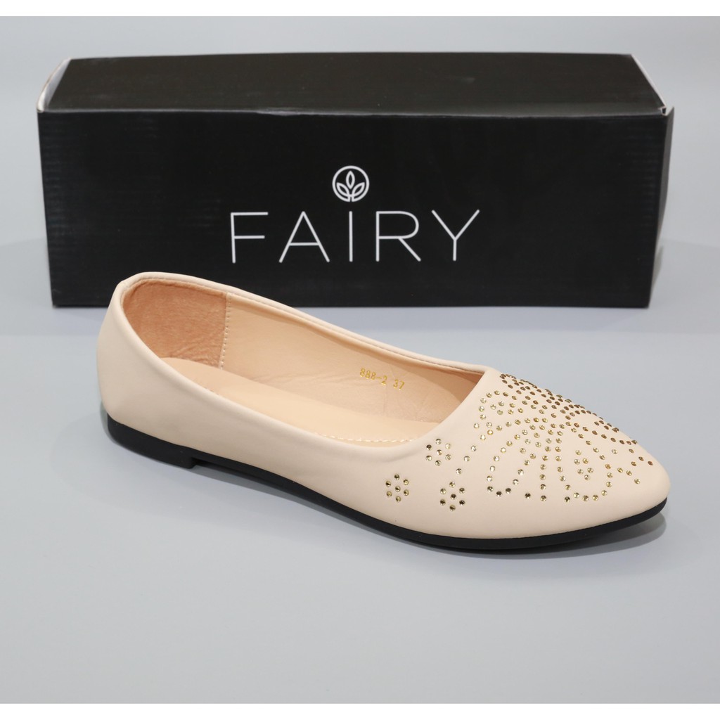 ภาพสินค้ารองเท้า 888-2 รองเท้าส้นแบน ติดเพชร FAIRY รุ่น 888-2 จากร้าน fairyfine บน Shopee ภาพที่ 6