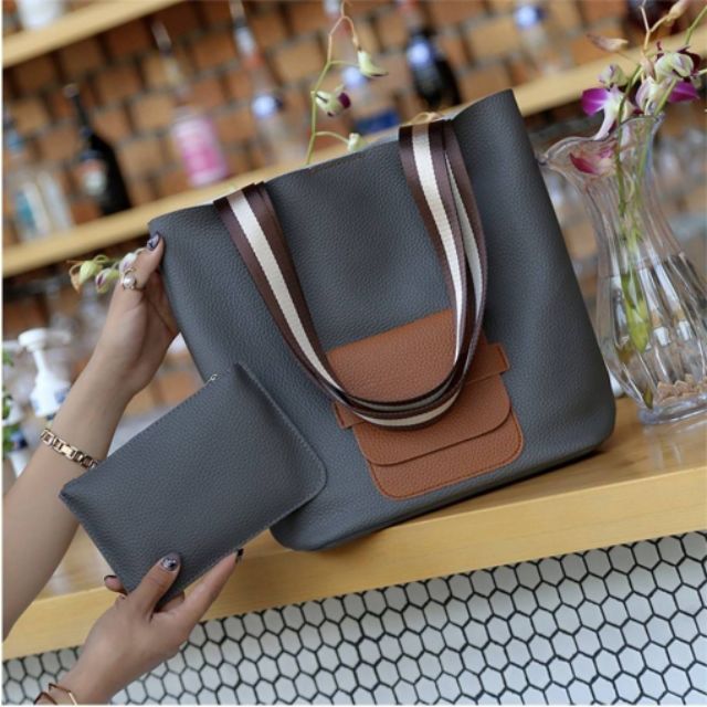 ราคา-390-บาท-กระเป๋าสะพายไหล่-set-2-ใบ-ขนาด-กว้าง-29-ซม-สูง-32-ซม-หนา-12-ซม