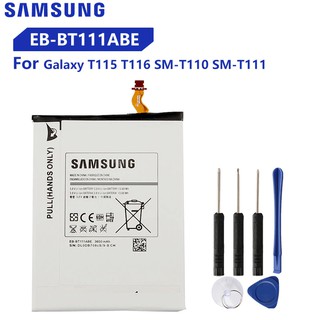 แบตเตอรี่ Original สำหรับ Samsung SM-T110 T111 T115 T116 EB-BT115ABC EB-BT111ABE EB-BT111ABC 3600mAh