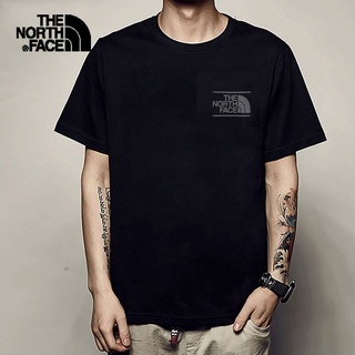 เสื้อยืดผ้าฝ้ายพิมพ์ลาย The North Face เสื้อยืดแขนสั้นลําลอง ลาย North Face สําหรับผู้ชาย 4 NFOFN4