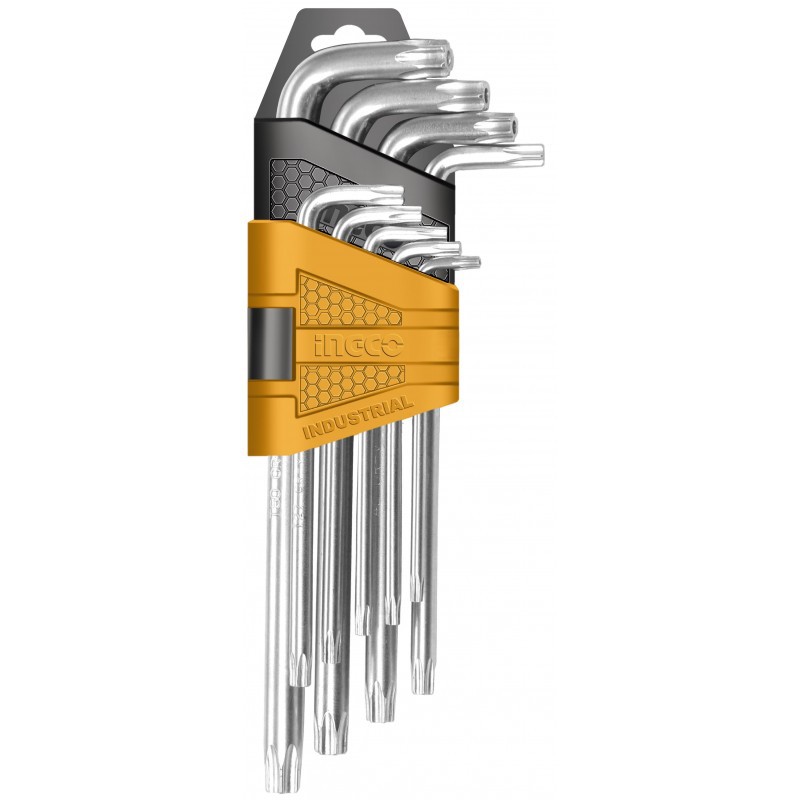ingco-ประแจ-ประแจแอลหกเหลี่ยม-กุญแจ-กุญแจแอลหกเหลี่ยม-หัวจีบ-t10-50-มม-ยาวปกติ-รุ่น-hhk13091-และ-ยาวพิเศษรุ่น-hhk13092