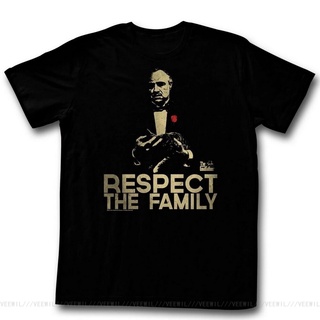 เสื้อยืด พิมพ์ลาย The Godfather Respect The Family Licensed สําหรับผู้ใหญ่ วัยกลางคน 2022
