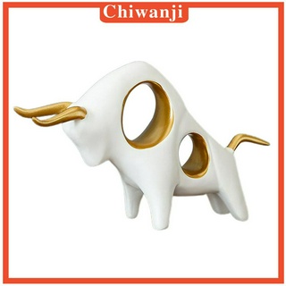 ภาพหน้าปกสินค้า( Chiwanji ) รูปปั้นเรซิ่นรูปวัวสําหรับตกแต่ง ซึ่งคุณอาจชอบราคาและรีวิวของสินค้านี้