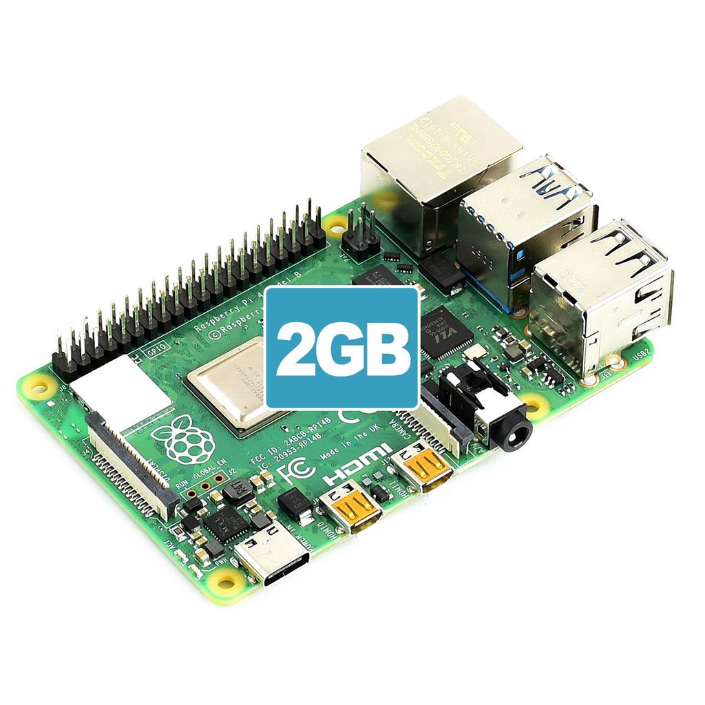 Official Original Raspberry Pi 4 Model B 2GB RAM Development Board Kit ...