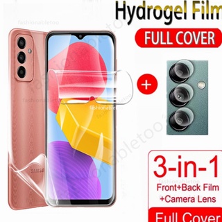 3 in 1 ฟิล์มไฮโดรเจลนิ่ม กันรอยหน้าจอ ด้านหลัง ไม่ใช่กระจกนิรภัย สําหรับ Samsung Galaxy A04 s A04s A04e A04core