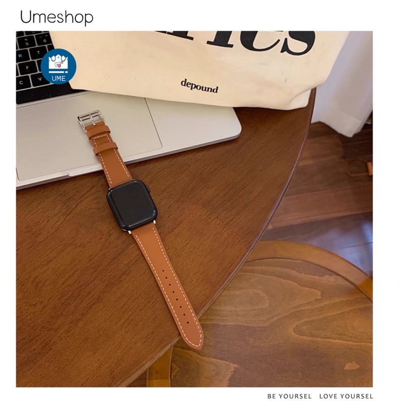 ภาพหน้าปกสินค้าสําหรับ iwatch สายนาฬิกา Watch 8 ultra 7 6 se 5 4 3สายนาฬิกา smart watch สายหนัง ปรับง่าย สาย 40/44/42/45 สายนาฬิกา จากร้าน umeshop บน Shopee