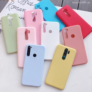 เคสโทรศัพท์ ซิลิโคนนิ่ม สีหวาน สีดำ แดง เหลือง เขียว ชมพู ม่วง สำหรับ Xiaomi Redmi 9 9A 9C