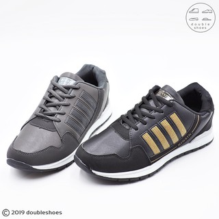 BINSIN By BAOJI รองเท้าผ้าใบชาย รุ่น BND315 (สีดำ /เทา) ไซส์ 41-45