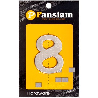 ตัวเลขอารบิค #8 SS PANSIAM AN-850 50MM SS ทำจากสเตนเลส