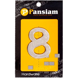 ตัวเลขอารบิค #8 SS PANSIAM AN-850 50MM SS ทำจากสเตนเลส