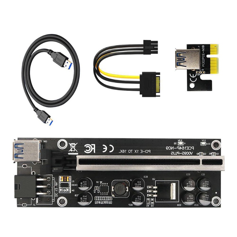 Bt 8 ตัวเก็บประจุที่เป็นของแข็ง Stable Secure Power PCI-E Riser สําหรับ ...