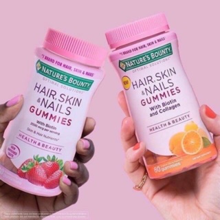 ภาพหน้าปกสินค้าNature’s Bounty Hair, Skin & Nails Gummies with Biotin and Collagen 80gummies(มี2รส ส้มและสตรอ) ที่เกี่ยวข้อง