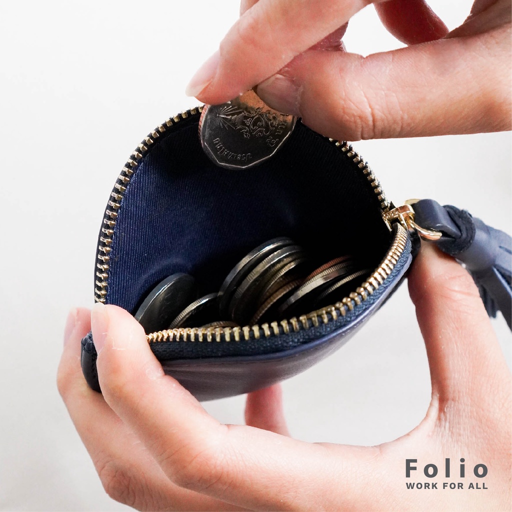 folio-รุ่น-frida-coin-bag-กระเป๋าใส่เหรียญ-ผลิตจากหนังแท้-เนื้อสัมผัสนิ่ม