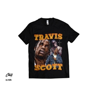 คอลูกเรือเสื้อยืดคอกลมเสื้อยืด พิมพ์ลาย Travis SCOTT 2 I CUSTOM I Music I HIPHOP I TSHIRT I GILDAN สําหรับผู้ชายผ้าฝ้ายแ