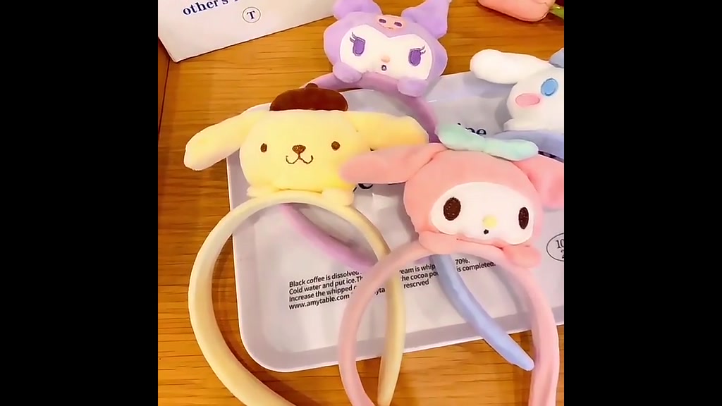 ที่คาดผม-ผ้ากํามะหยี่ขนนิ่ม-ลายการ์ตูน-cinnamon-dog-melody-น่ารักมาก-2022-chusoeny