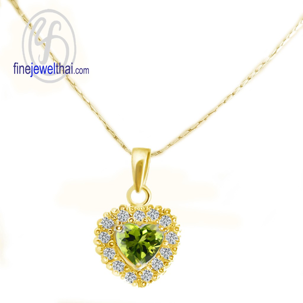 finejewelthai-จี้เพอริดอท-เพอริดอท-จี้พลอย-พลอยประจำเดือนเกิด-peridot-silver-pendant-birthstone-p1082pd00-ราคาต่อชิ้น