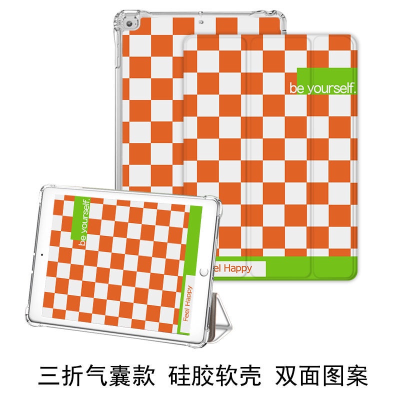 เคสสำหรับไอแพด-case-for-ipad-ลายสก๊อตสีส้ม-มีที่ใส่ปากกา-สำหรับ-ipad-gen7-8-ipad-10-5air3-ipad-9-7gen5-6-pro11-202