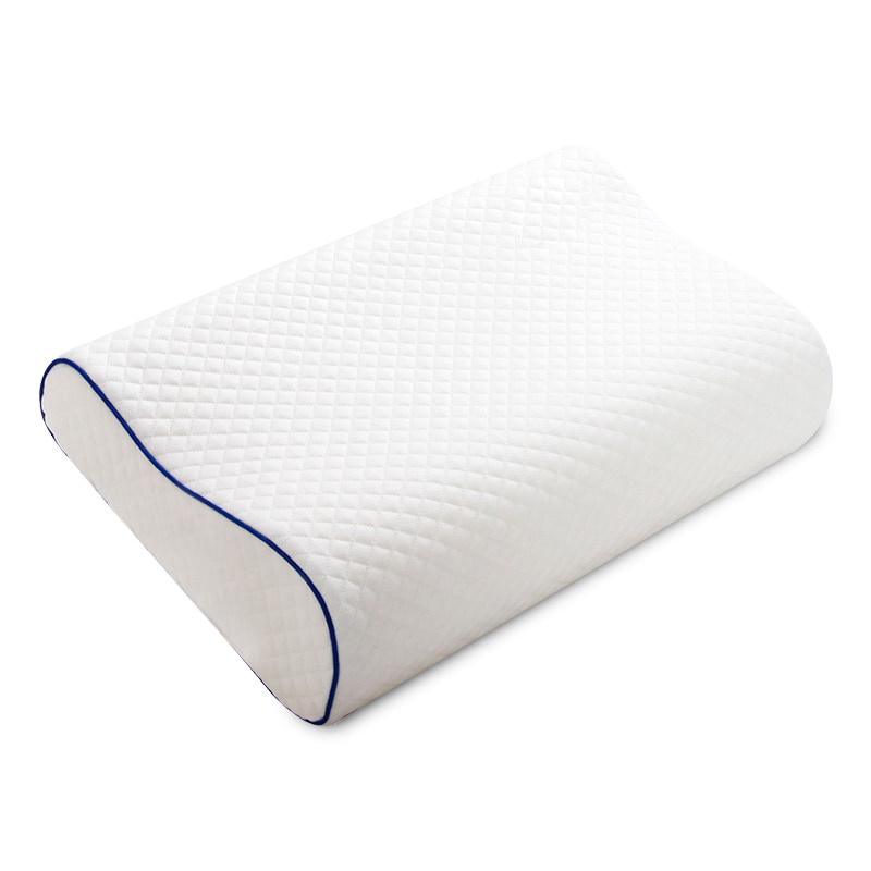 บลูไดมอนด์-memory-foam-bed-orthopedic-pillow-for-neck-pain-sleeping-with-embroidered-pillowcase-60-30cm