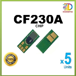 Discount4U **Pack 5** CHIP Tone HP CF230A for HP Pro M203dndw M227d M227sdn