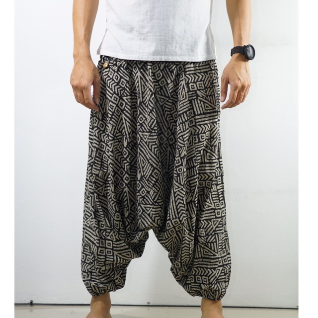 ภาพหน้าปกสินค้าThai cotton pants กางเกงม้งขายาว