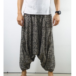 ภาพขนาดย่อของสินค้าThai cotton pants กางเกงม้งขายาว