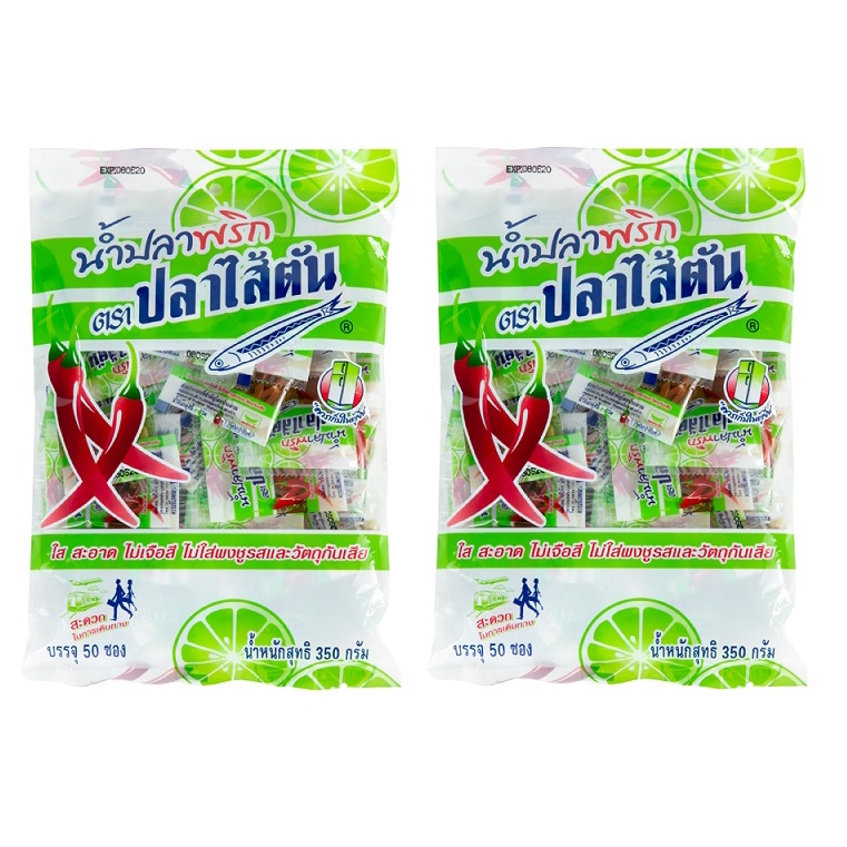 tha-shop-2x-7-ก-x-50-ซอง-ปลาไส้ตัน-น้ำปลาพริก-เครื่องปรุงอาหาร-น้ำปลาพริกแบบซอง-น้ำปลาพริกจิ๋ว-น้ำปลาพริกสำเร็จรูป