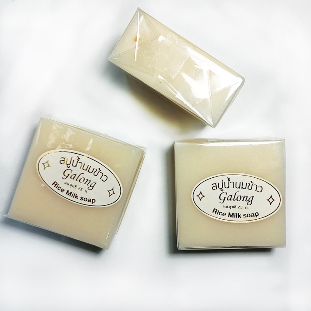สบู่น้ำนมข้าว "Galong" RIce Milk Soap Shopee Thailand