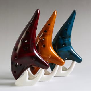 12 hole Ocarina หลุมขลุ่ยรูปไข่ C key musical instrument