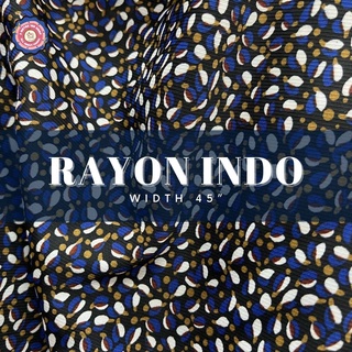 ผ้าเรย่อนอินโด (Rayon Indo) หน้าผ้า 45" ลื่น เนื้อเรียบ ผ้าตัดชุด ตัดกระโปรง เดรส ชุดทำงาน ผ้าเมตร ผ้าหลา ตัดกระโปรง ผ้า