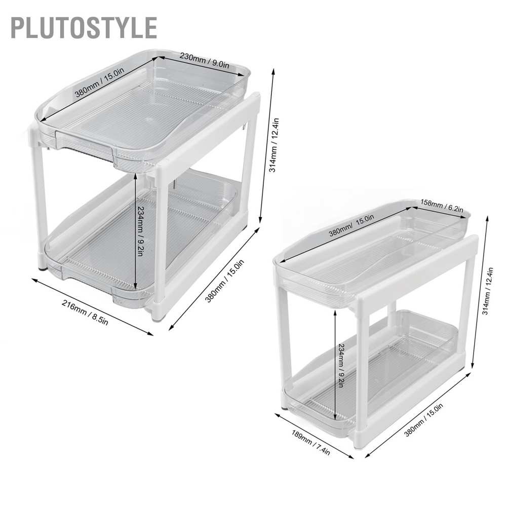 plutostyle-ตะกร้าเก็บของ-ใต้บานเลื่อน-2-ชั้น-สําหรับอ่างล้างจาน-ห้องน้ํา-ห้องครัว