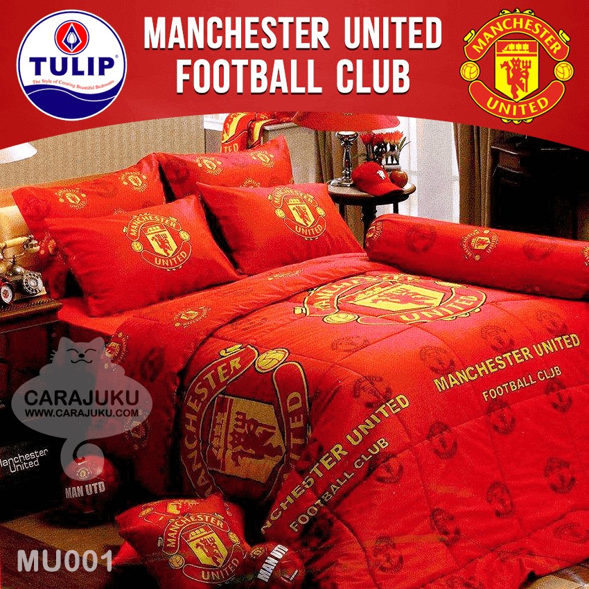 tulip-ชุดผ้าปูที่นอน-แมนยู-manchester-united-mu001-ทิวลิป-ชุดเครื่องนอนเตียง-ผ้านวม-แมนยูไนเต็ด-ผีแดง-man-utd-man-u