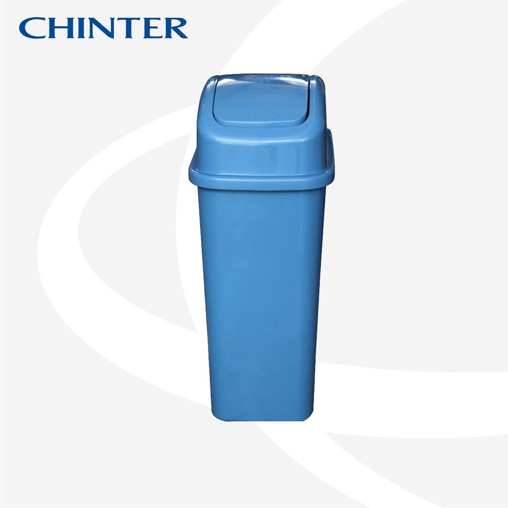 chinter-f076ถังขยะทรงเหลี่ยมฝาสปริงบน10ลิตร-15ลิตร-20ลิตรมีให้เลือก