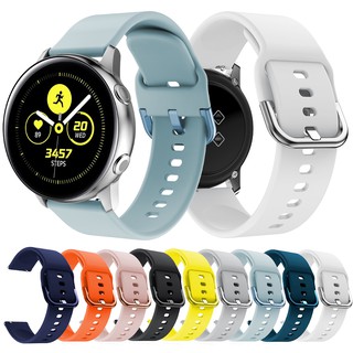 สินค้า สายนาฬิกาข้อมือ ซิลิโคนสำหรับ Samsung Galaxy Watch Active 2 ขนาด 40 มม./44 มม.