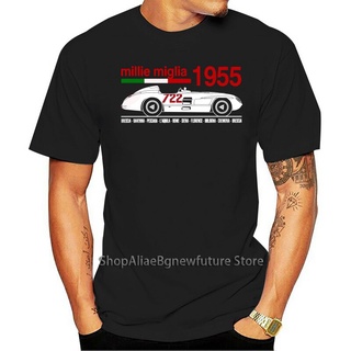 ใหม่ เสื้อยืดลําลอง แขนสั้น พิมพ์ลายกราฟฟิค Motorsport Mille Miglia 1955 Race Dacfpb15Icgfha69 สําหรับผู้ชาย