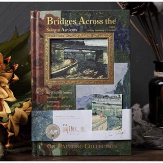 Bridges Across the Seine at Asnieres ผลงาน Van Goghs OII PAINTING COLLECTION ศิลปะ สีน้ำมัน ภาพวาด Artbook