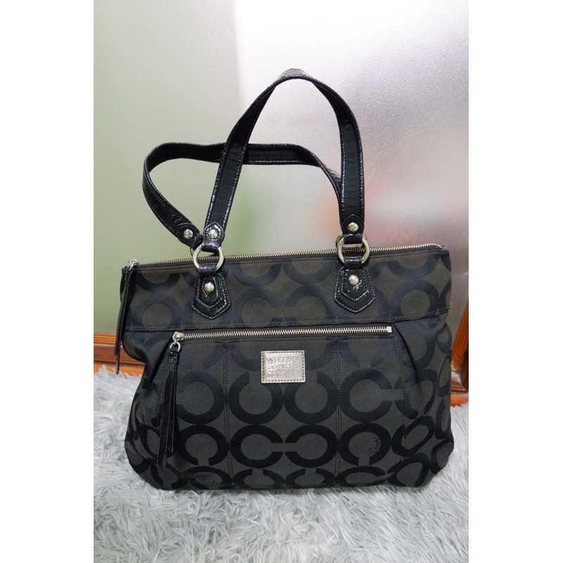 完売 Coach Ltd Ed Poppy For Peace Tote bag COACH Vintage Ltd Ed XL POPPY FOR PEACE TOTE BAG 7089 Special