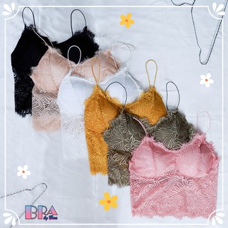 NEW Item ถูกสุดๆ บราลูกไม้สายเดี่ยวไร้โครง(no.b363) ขนาดฟรีไซส์