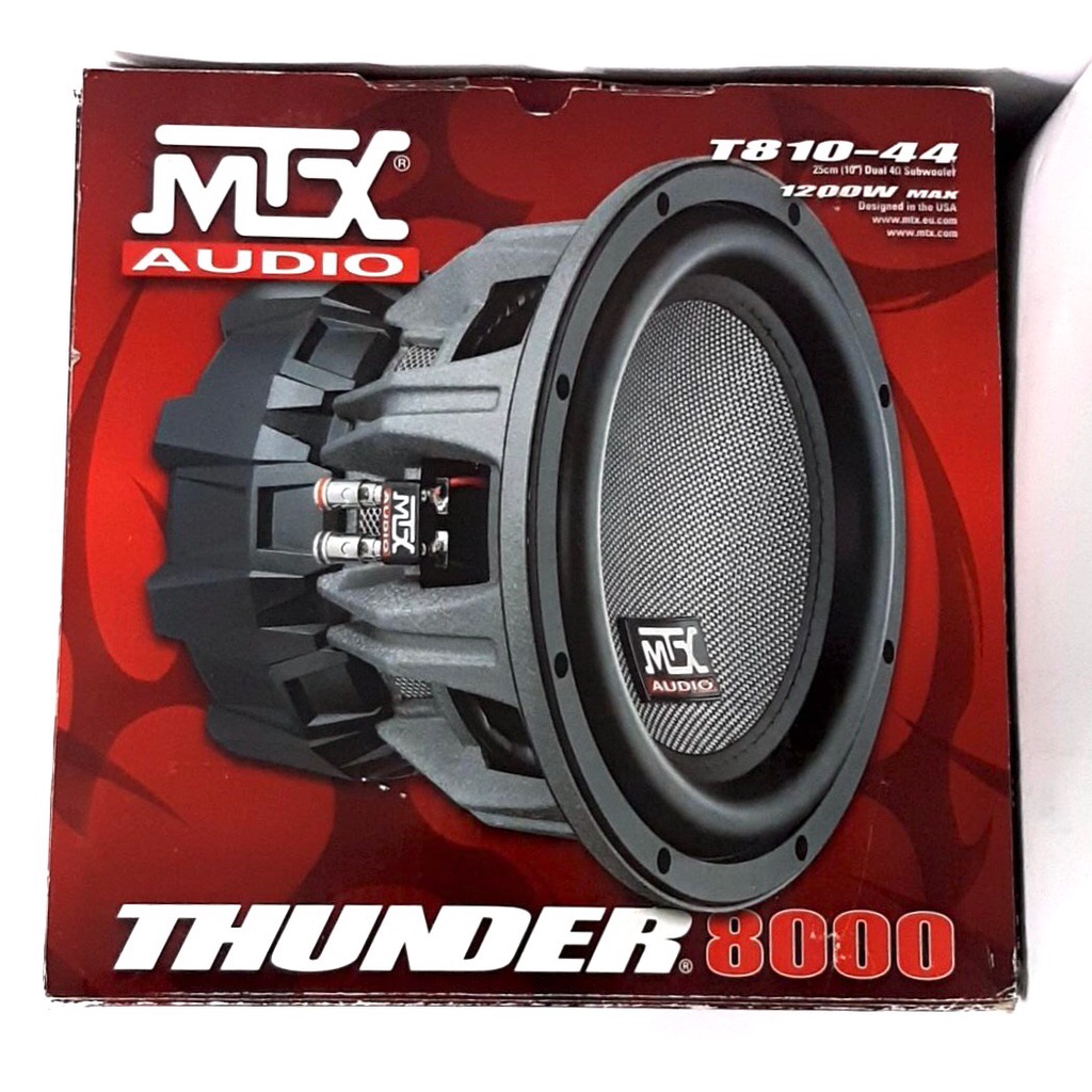 ลำโพงซับติดรถยนต์-10-นิ้วลำโพงเบส-ยี่ห้อ-mtx-รุ่น-t810-44-thunder-8000-series-เบสหนัก-เหล็กหล่อ-วอยซ์คู่