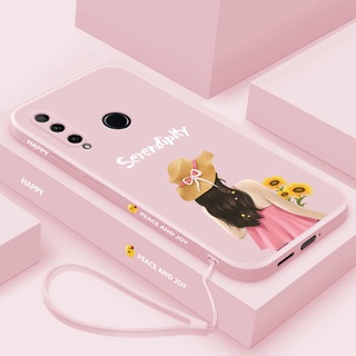 เคส Huawei Y6p Y9 2019 Y9 Prime 2019 Y9s เคสลายตัวละคร ขอบซิลิโคน ขอบตรง เคสโทรศัพท์มือถือ ส่งเชือกเส้นเล็ก