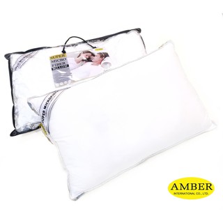 Amber Super Microfiber pillow หมอน ไมโครไฟเบอร์ให้สัมผัสนุ่มสบาย (Extra Firm)