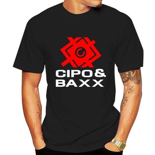 เสื้อยืดพิมพ์ลายแฟชั่น เสื้อยืด พิมพ์ลายโลโก้ CIPO BAXX สีดํา ไซซ์ S-2XL